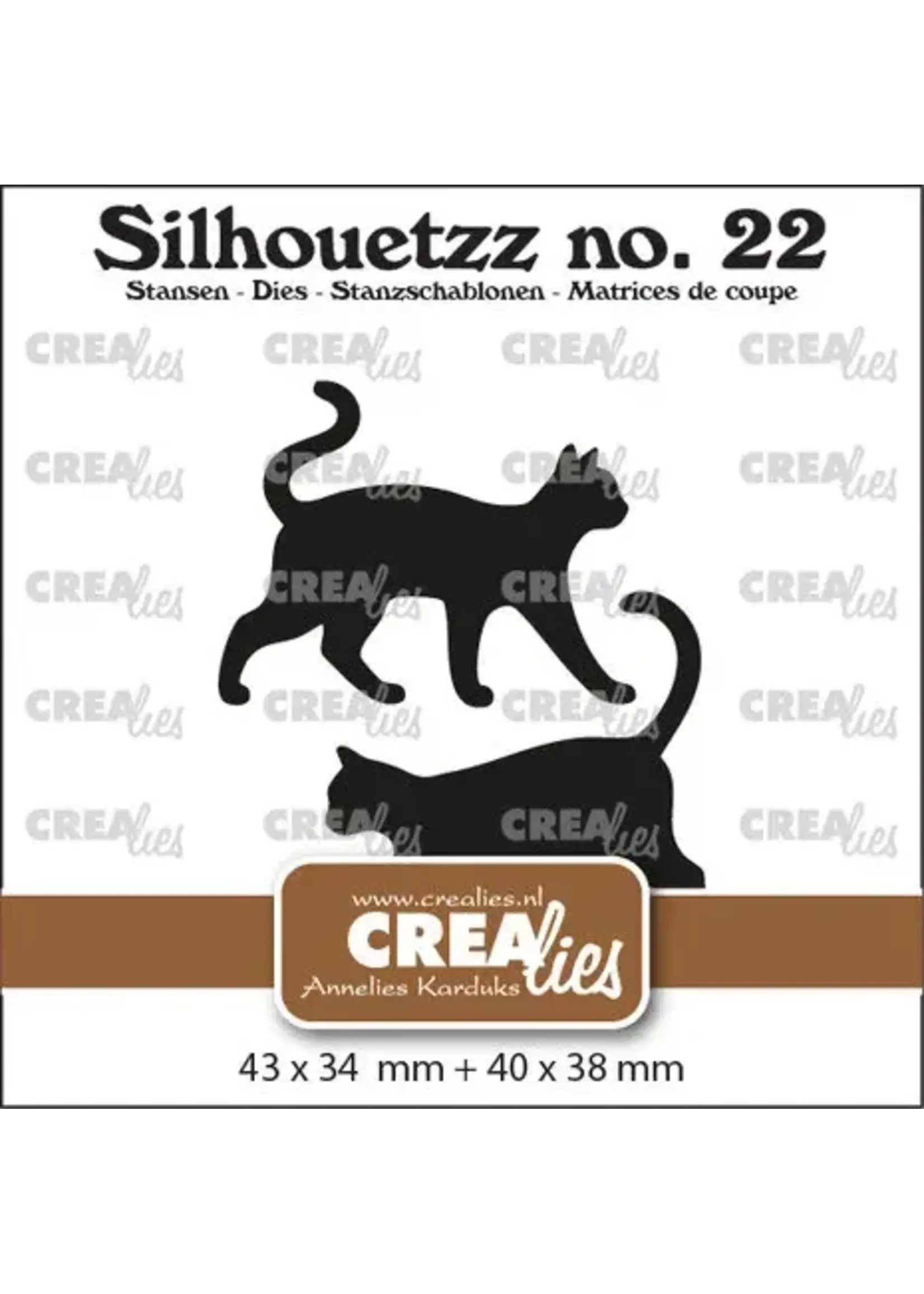 Silhouetzz Katten Staand (CLSH22)