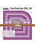 Crea-Nest-Lies XXL Snijblokken met één afgeronde hoek glad (CLNestXXL191)