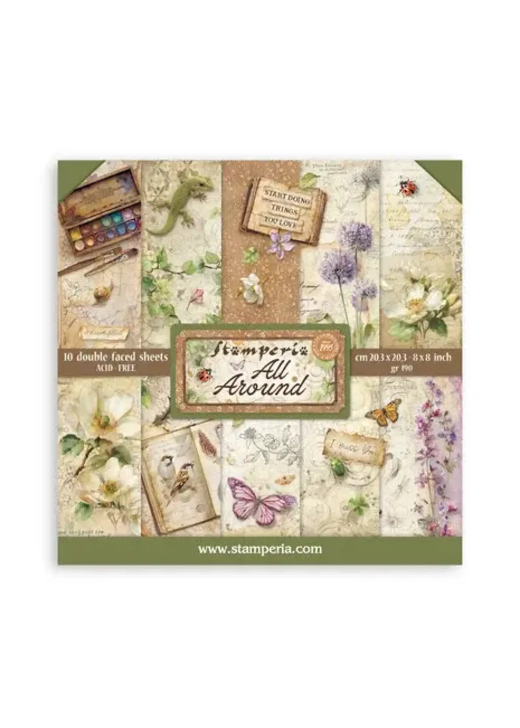 All Around 8x8 Inch Paper Pack (SBBS143)