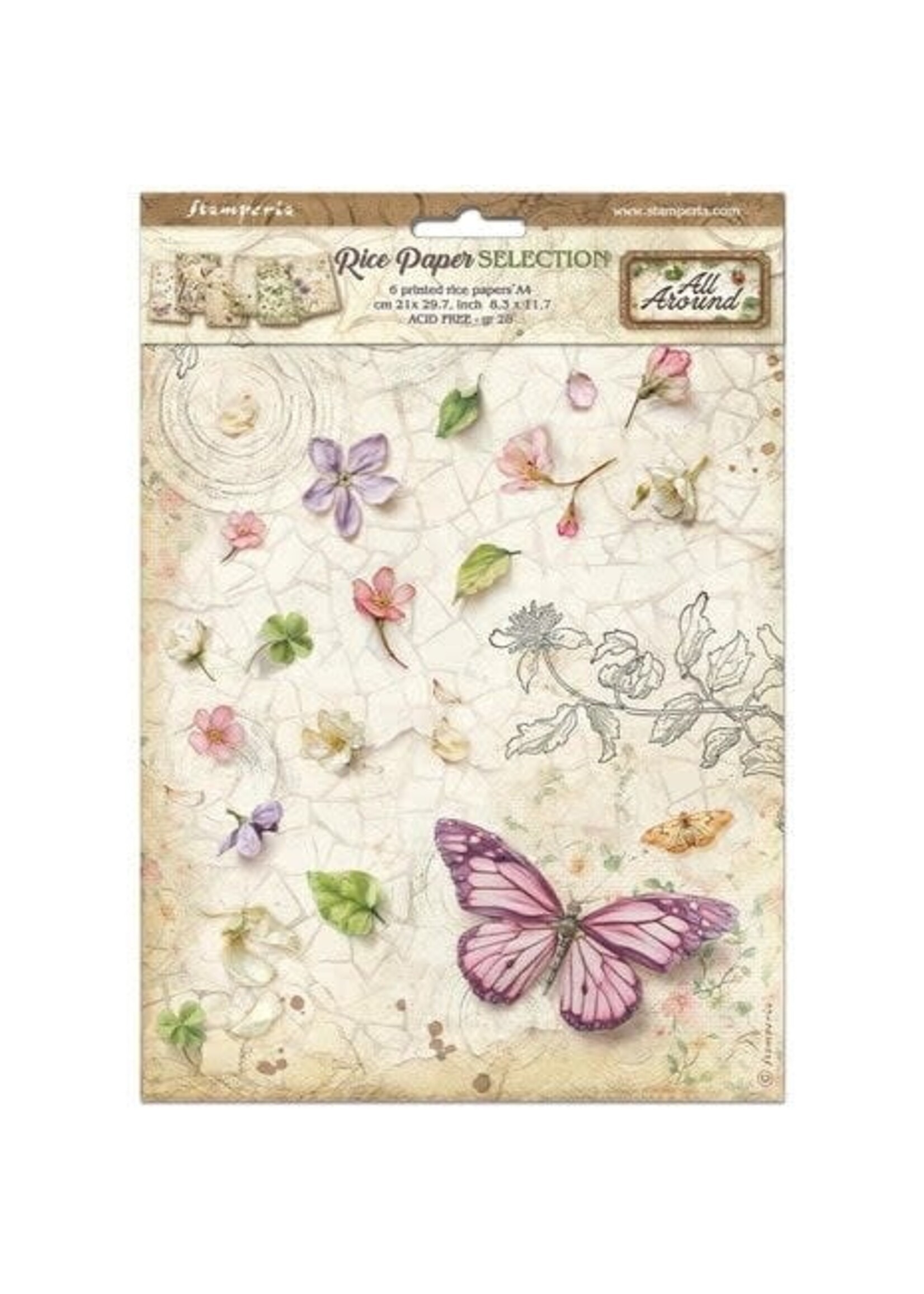 All Around A4 Rice Paper Selection (6pcs) (DFSA4XAR)