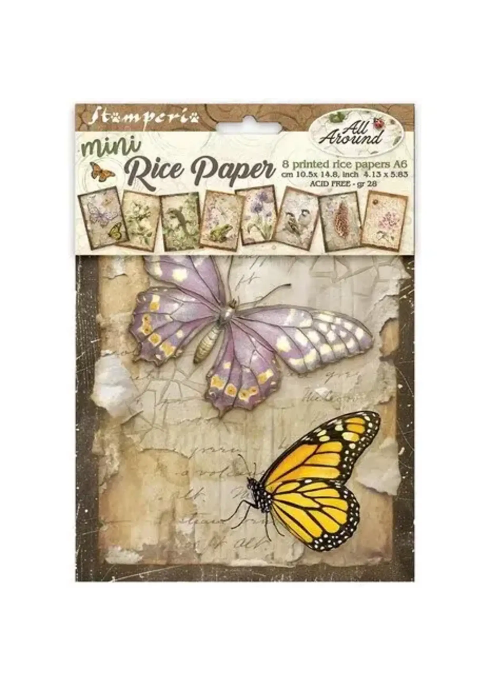 All Around A6 Mini Rice Paper Selection (8pcs) (DFSA6X06)