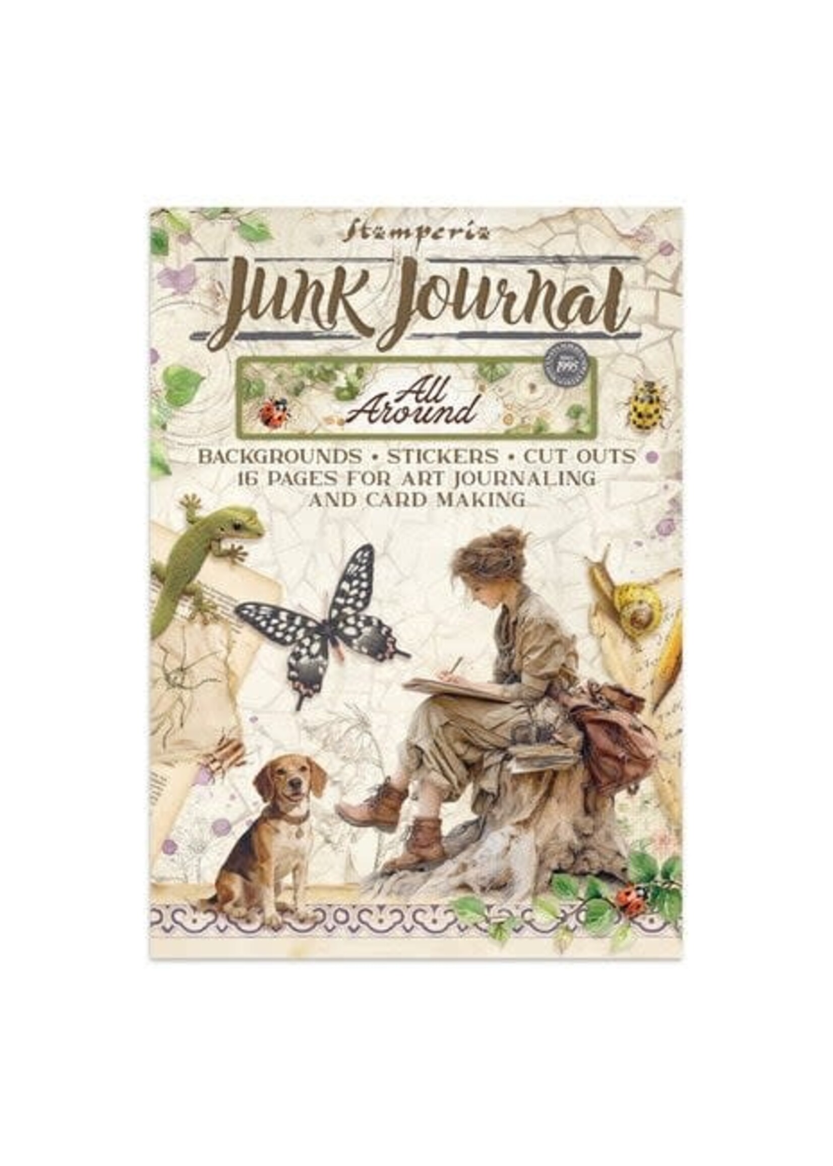 All Around Junk Journal Stickers, Backgrounds, Cut-Outs (SBJK20)