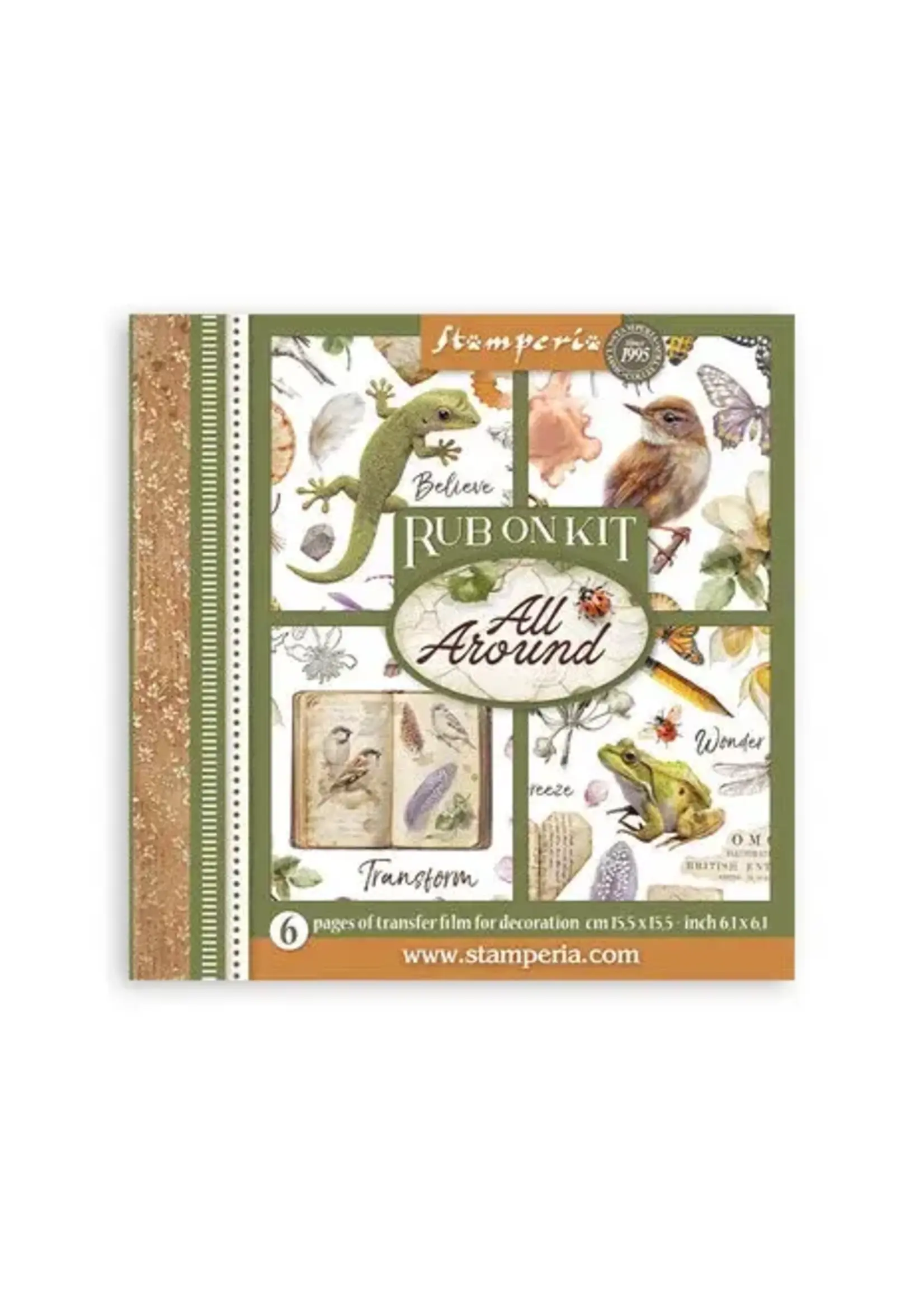 All Around Rub-On 15,5x15,5cm Assortment (6pcs) (DFLRBX14)