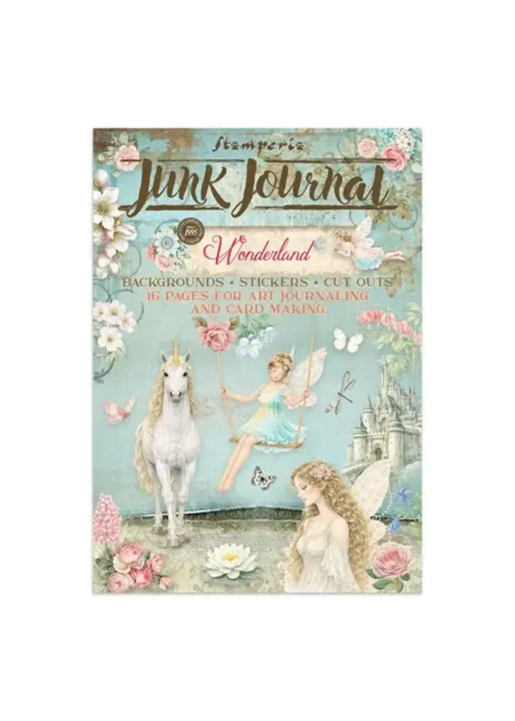 Wonderland Junk Journal Stickers, Backgrounds, Cut-Outs (SBJK21)