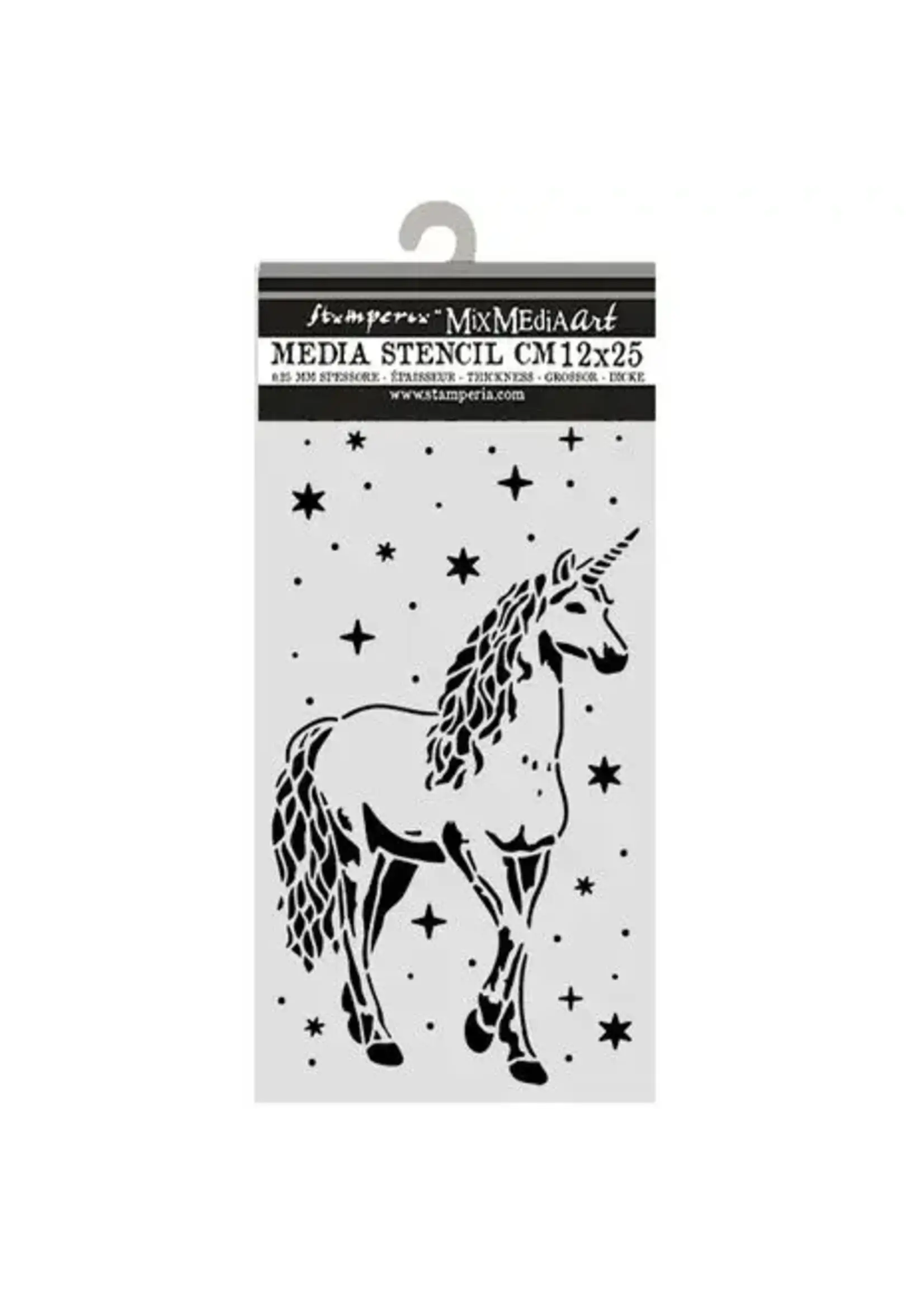 Wonderland Thick Stencils 12x25cm Unicorn (KSTDL162)