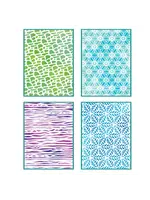 Sizzix • A6 Stencil 4pcs Background Textures by Vicki Boutin Sizzix 667083