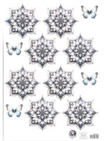 Fairybells combi knipvel voor pop-up en decoupage - blauw A