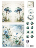 Fairybells combi knipvel voor pop-up en decoupage - blauw C
