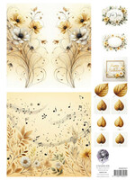Fairybells combi knipvel voor pop-up en decoupage - geel C