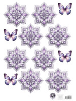 Fairybells combi knipvel voor pop-up en decoupage - lila A