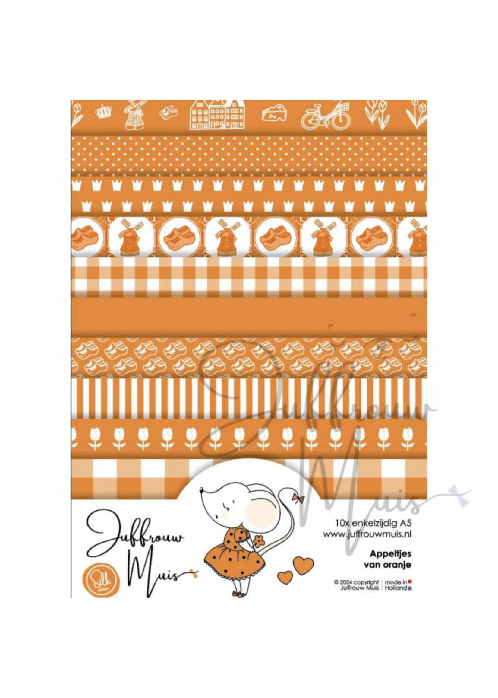 Tiny Cardstock - A5 - Appeltjes van Oranje - Silk edition