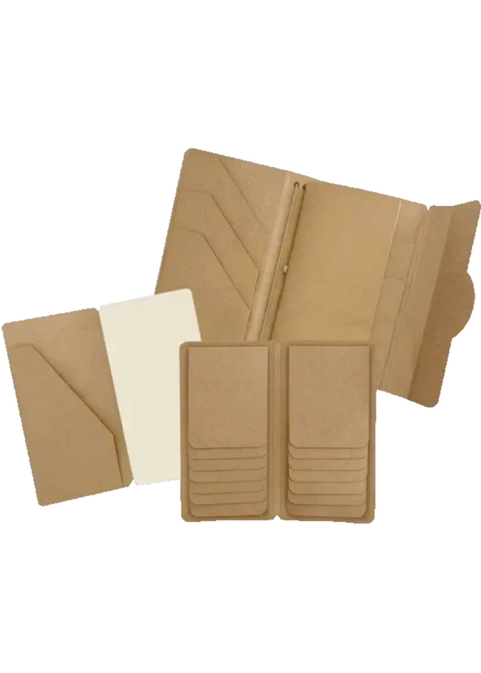 Travel Album with Inserts Waterfall Folder & Journaling Notebooks Kraft (4503216)