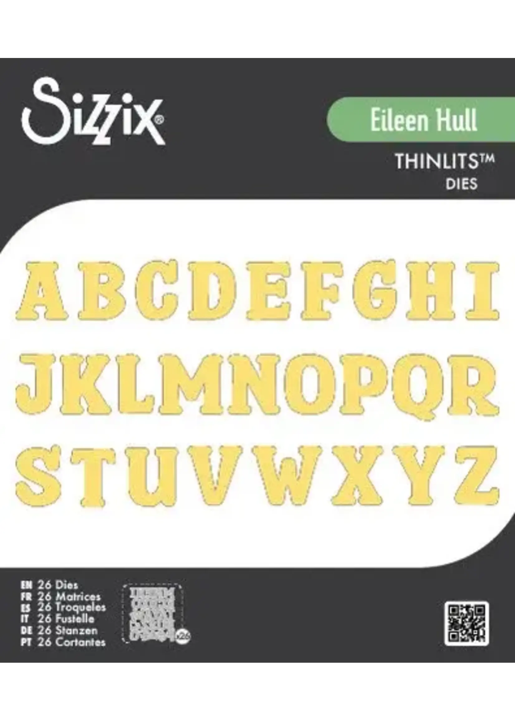 Thinlits Die Set Nora Alphabet (26pcs) by Eileen Hull (667065)