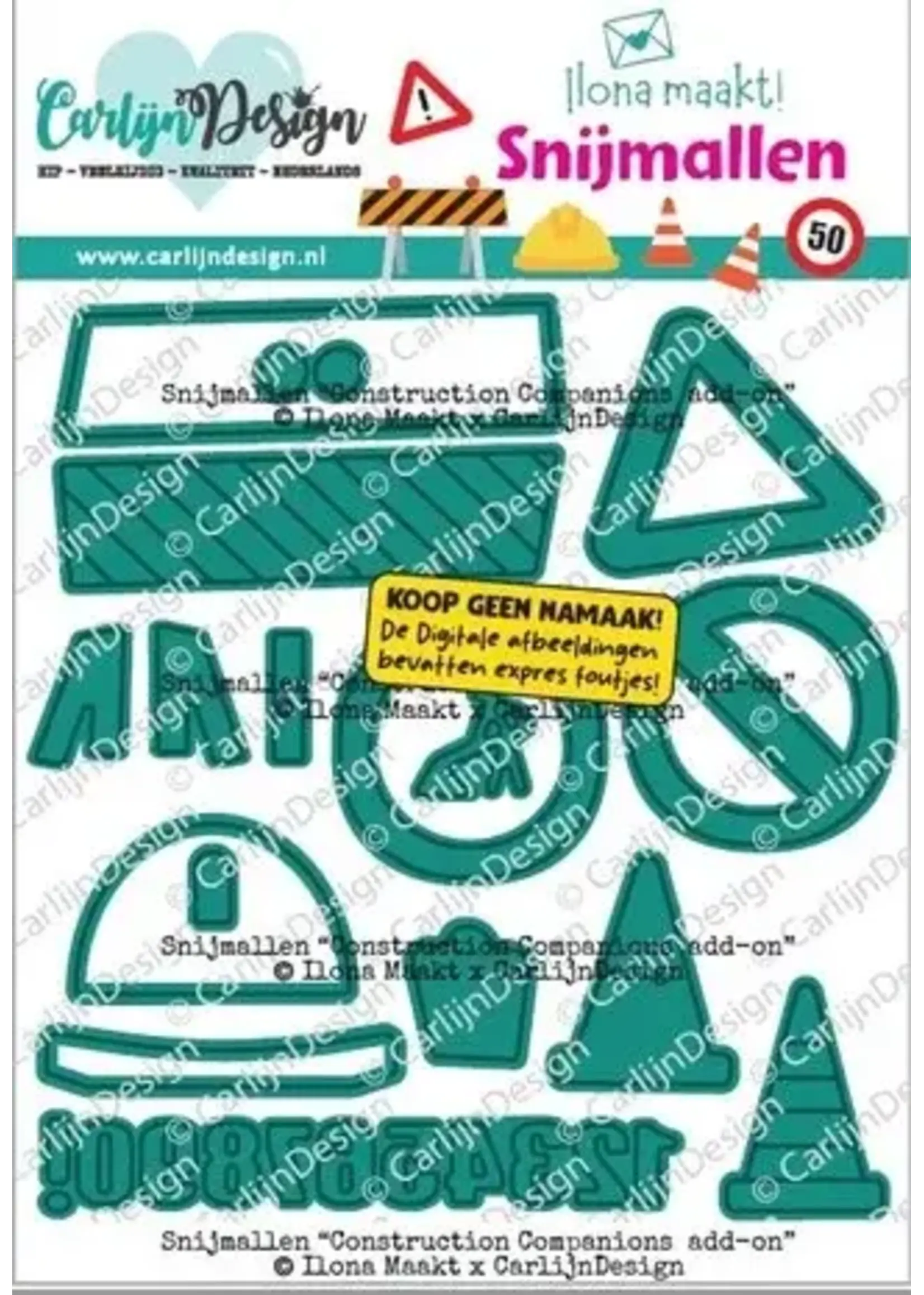Snijmallen Construction Add-Ons by Ilona Maakt (CDSN-0380)