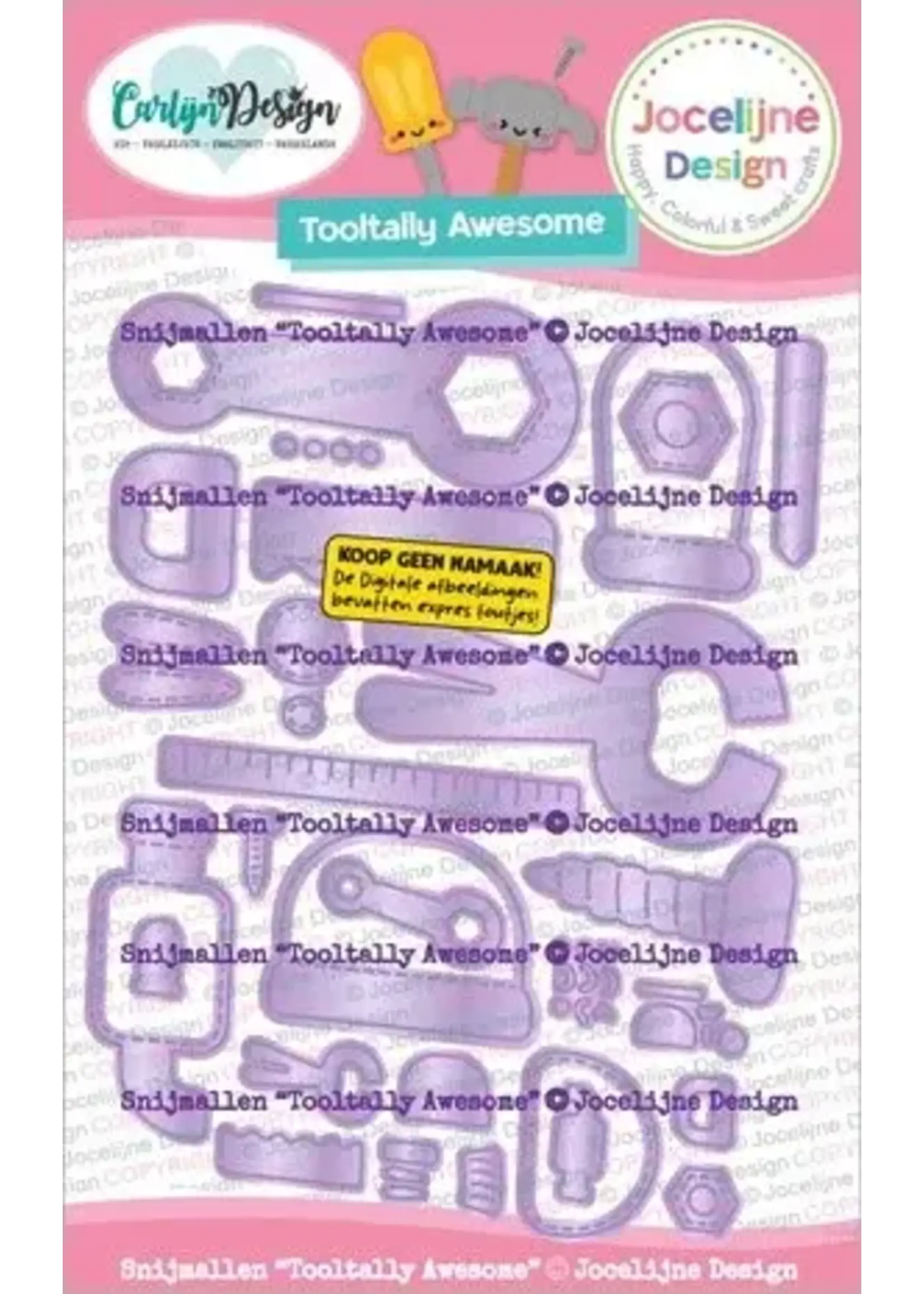 Snijmallen Tooltally Awesome by Jocelijne Design (CDJD-0085)
