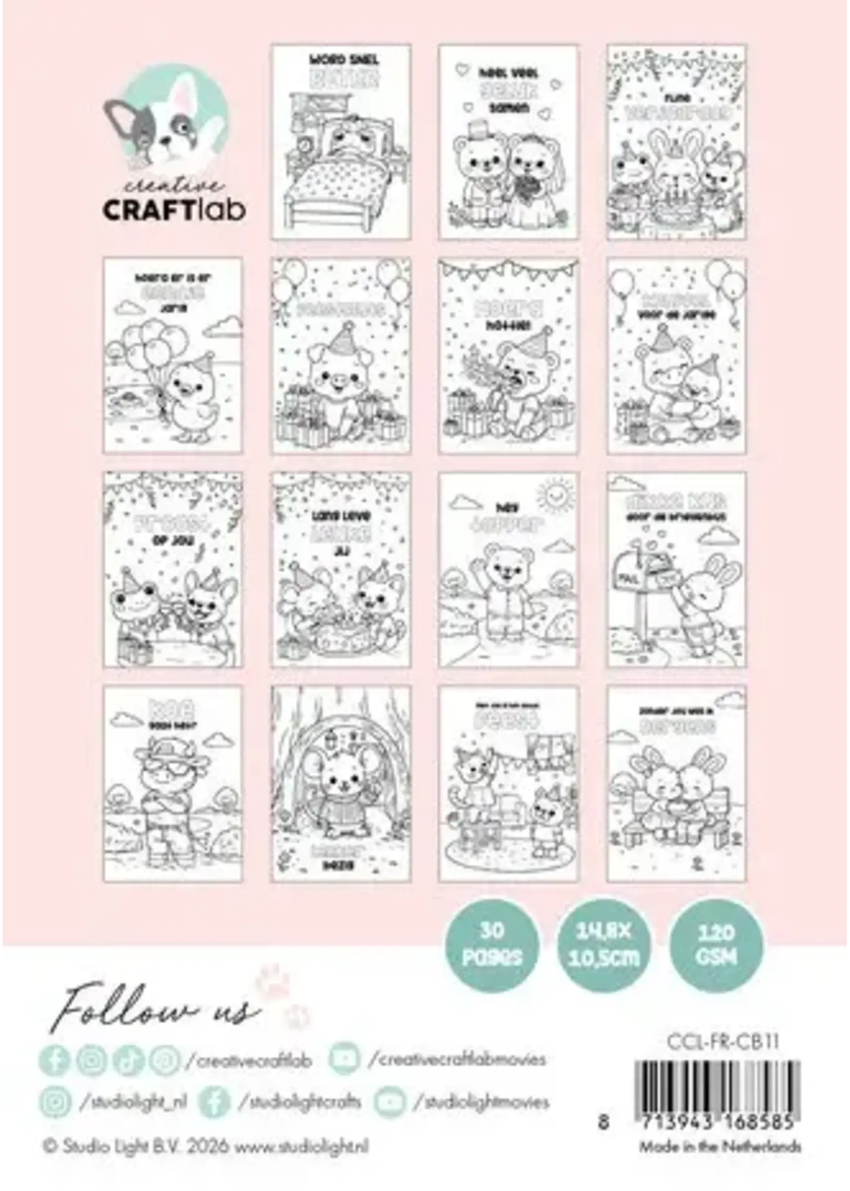 Friendz Cozy & Cute Coloring Book Cozy Friendz (CCL-FR-CB11)