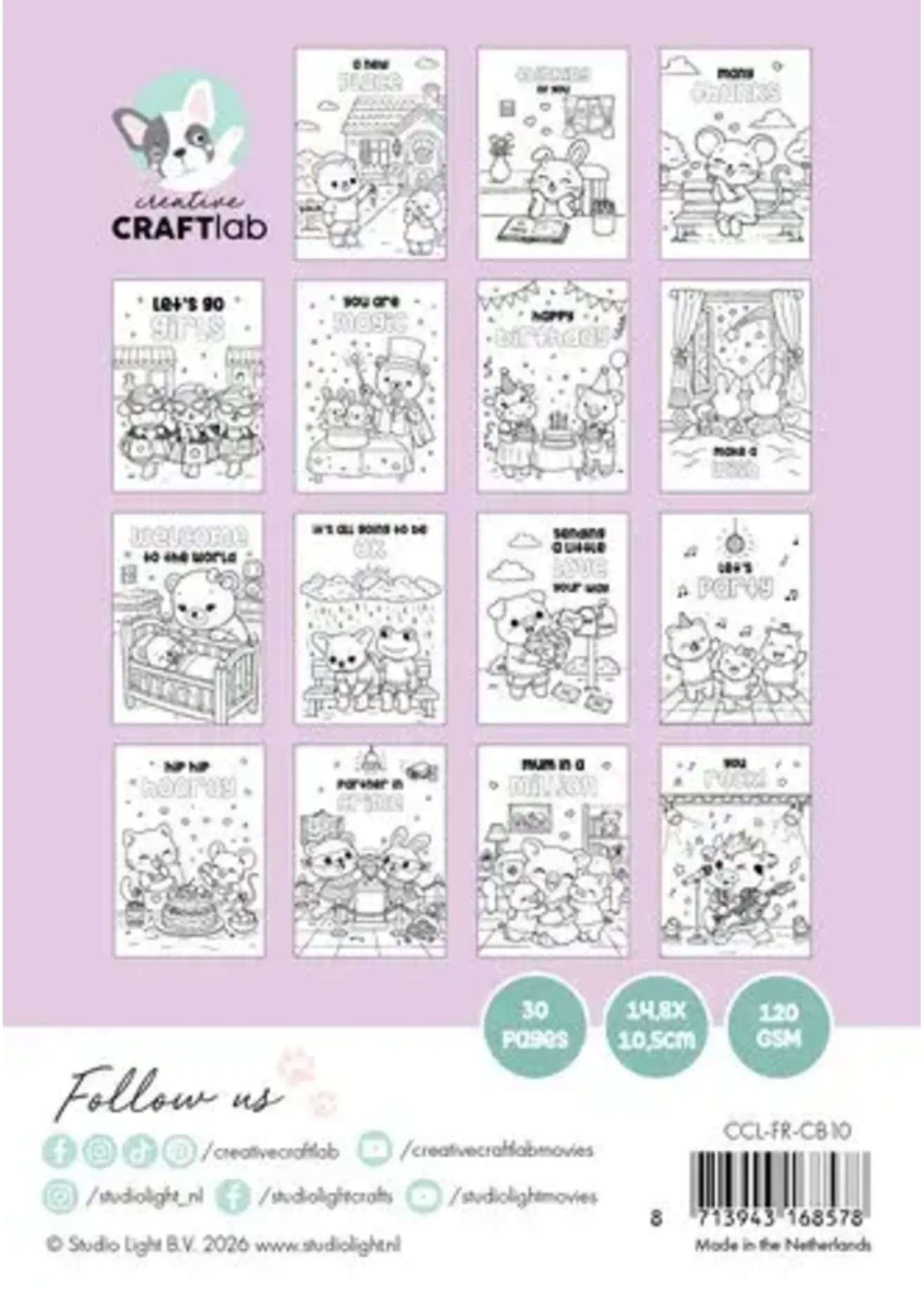 Friendz Cozy & Cute Coloring Book Friendz Cuties (CCL-FR-CB10)