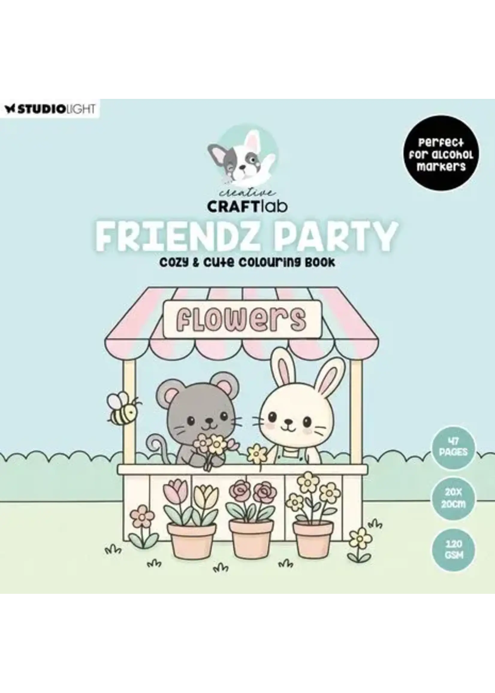Friendz Cozy & Cute Coloring Book Friendz Party (CCL-FR-CB07)