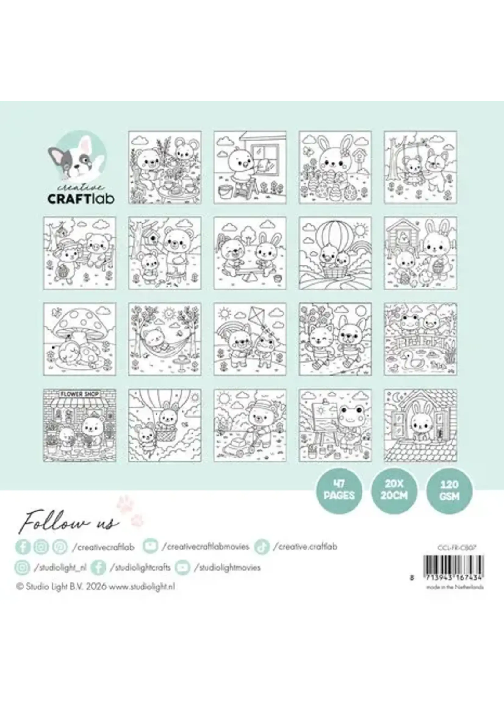 Friendz Cozy & Cute Coloring Book Friendz Party (CCL-FR-CB07)