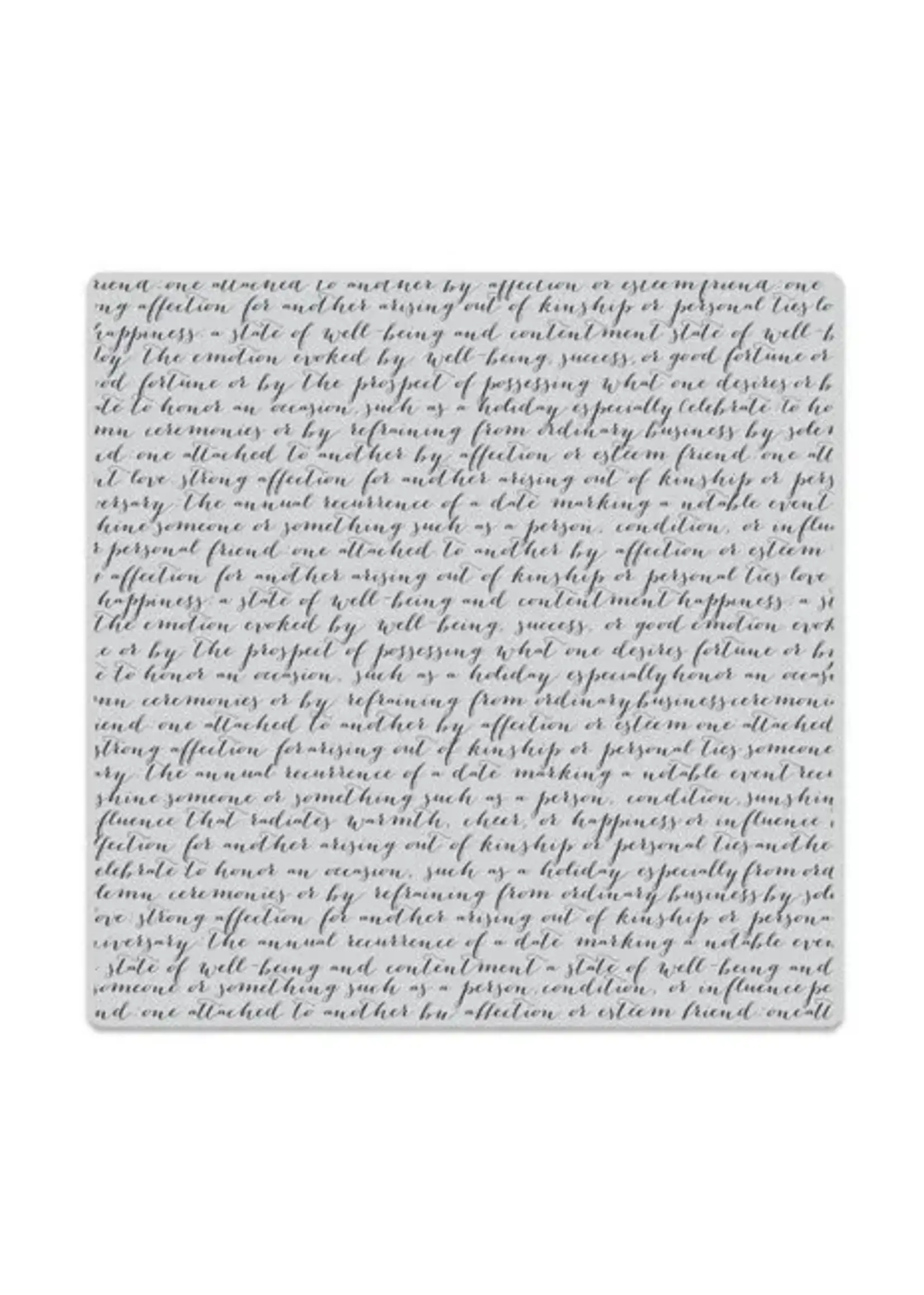 From The Vault Spring Cling Rubber Stamp Script Bold Prints (CG830)