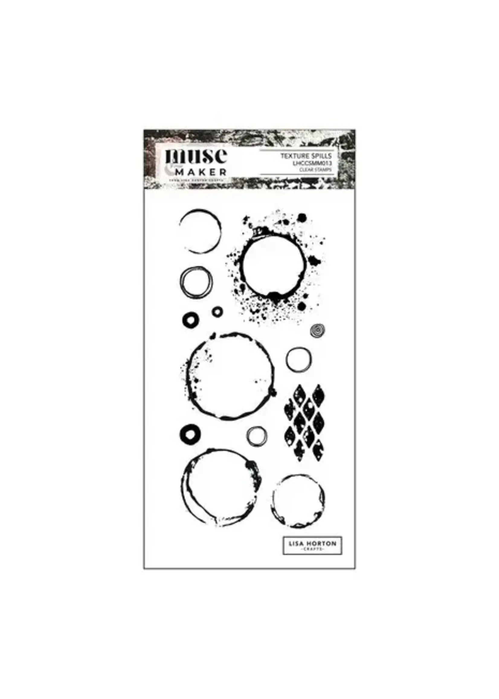 Muse & Maker DL Clear Stamp Set Texture Spills (LHCCSMM013)