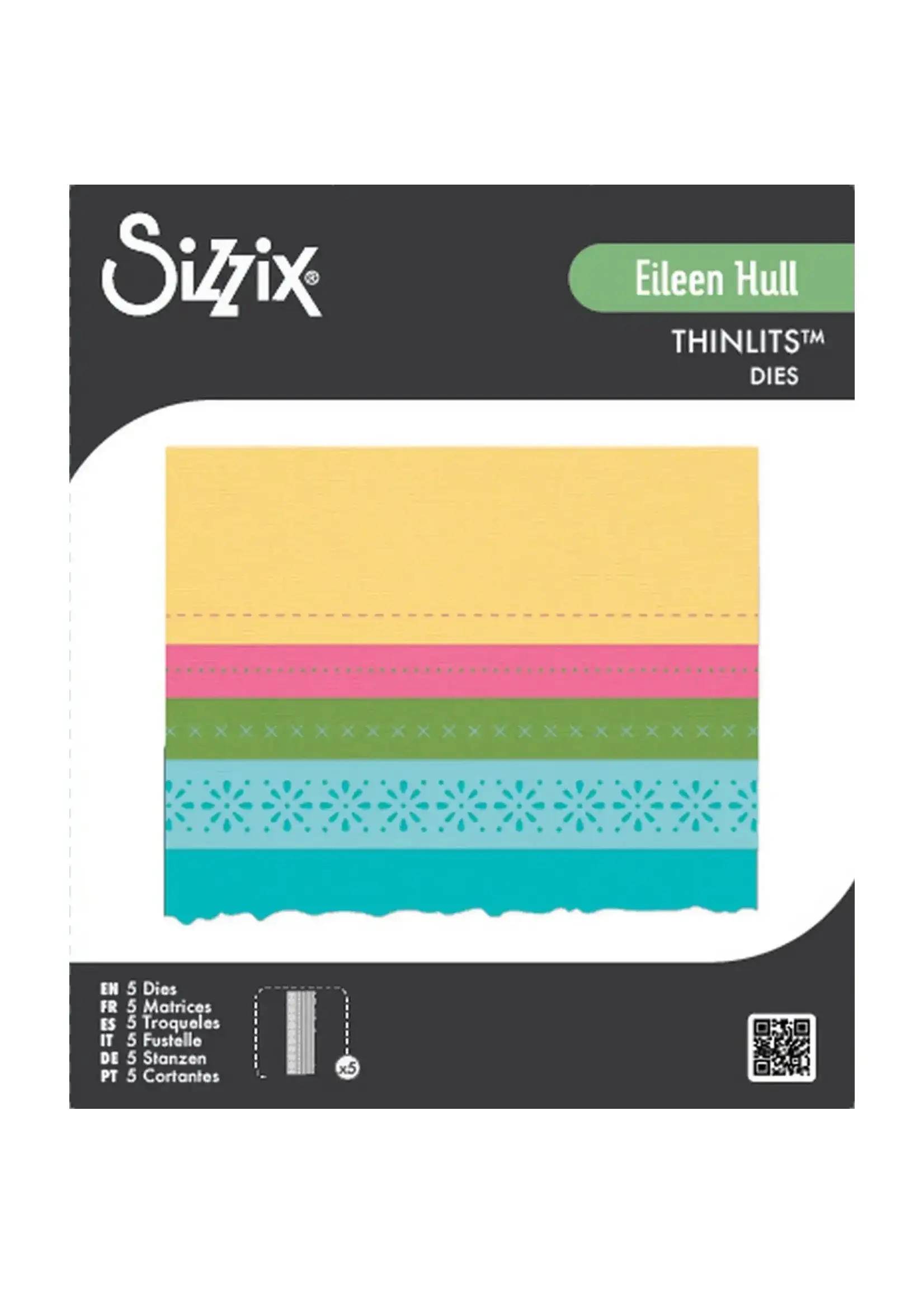 Sizzix • Thinlits 5pcs Die Set Page Edges by Eileen Hull Sizzix 667067