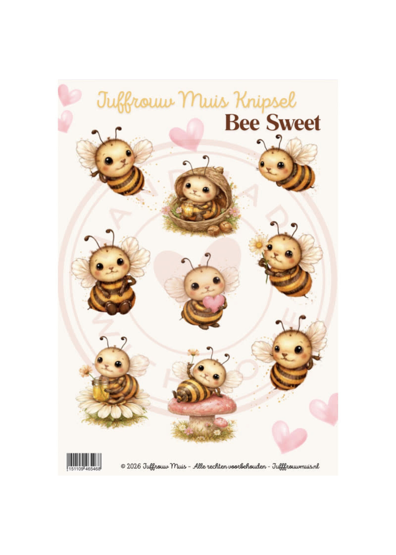 Juffrouw Muis Knipsel - Bee Sweet