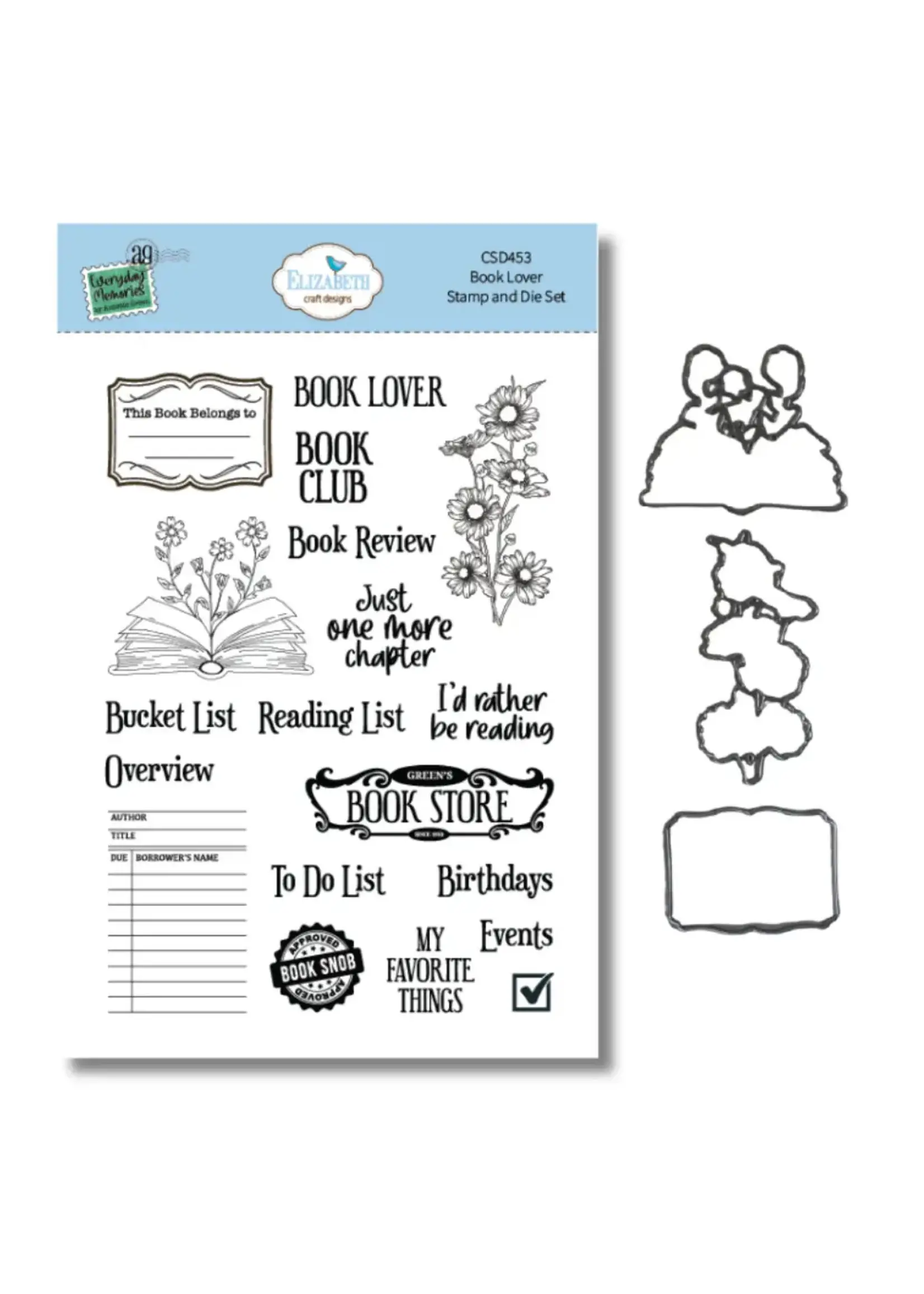 Boekenminnaar-stempel- en matrijzenset Everyday MemoriesSKU: CSD453