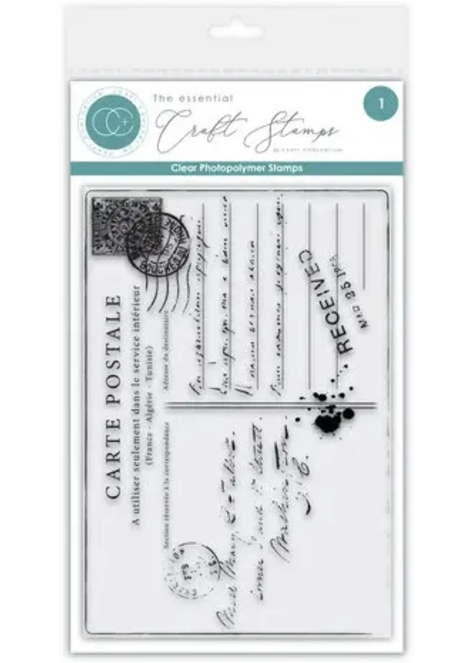 The Collector A6 Clear Photopolymer Stamp Set Old Postcard (CCESTMP017)