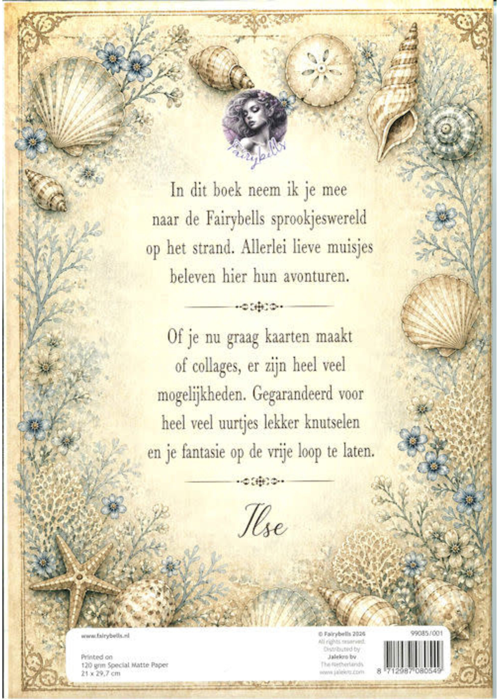 Fairybells Collage boek Zomer strandmuisjes
