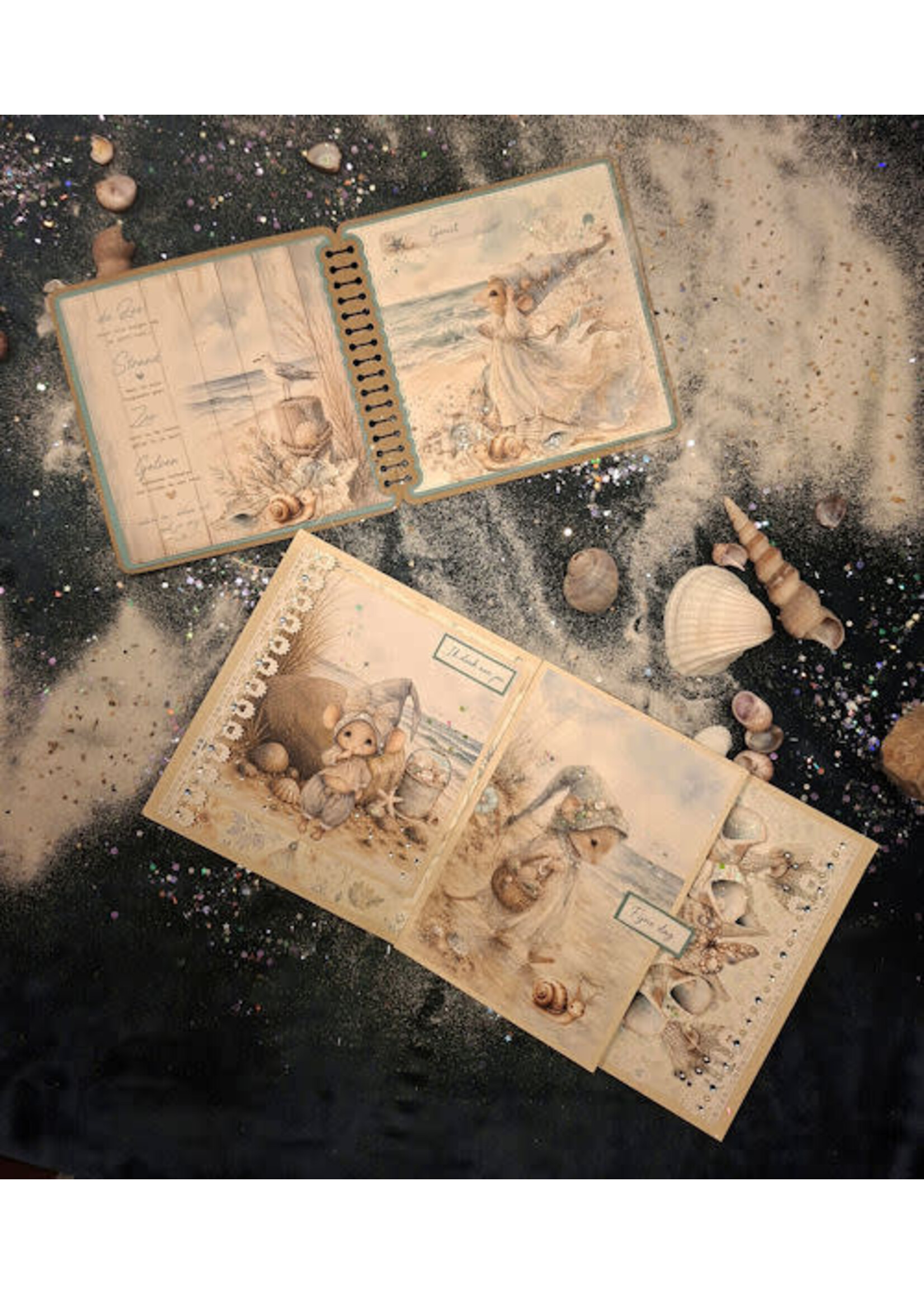 Fairybells Collage boek Zomer strandmuisjes