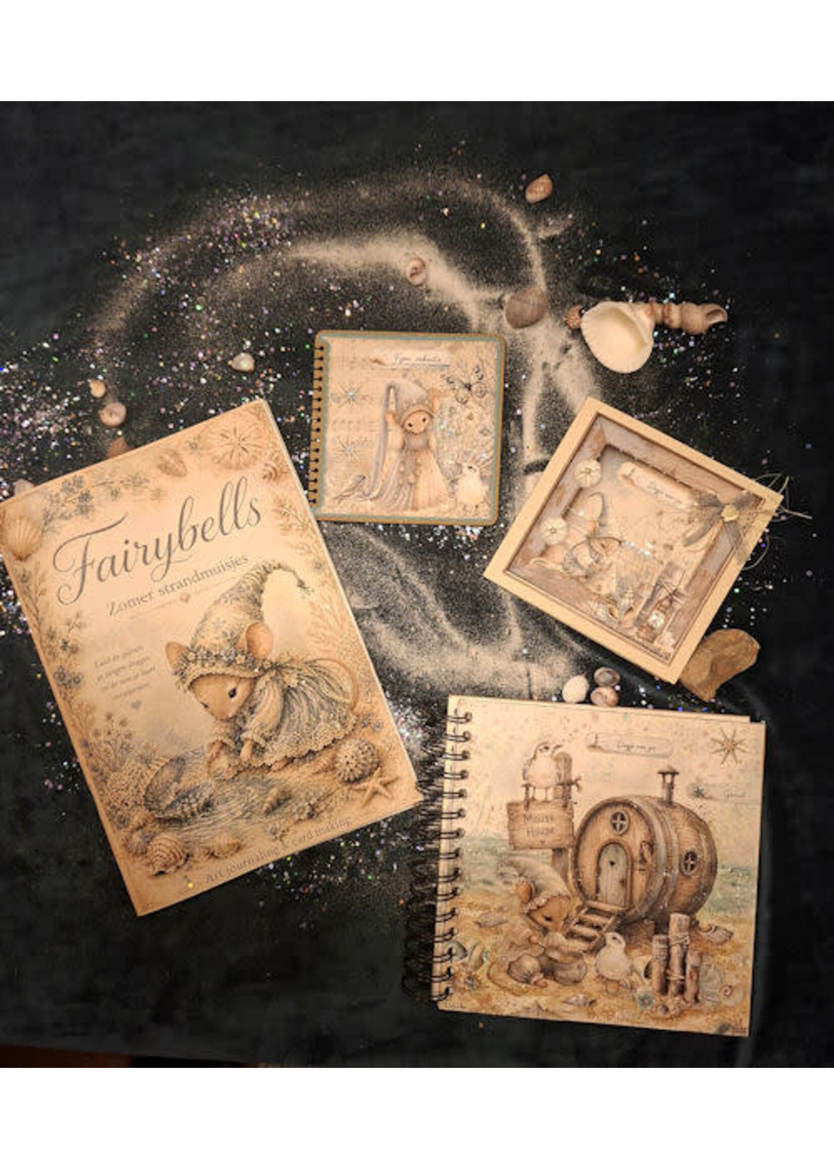 Fairybells Collage boek Zomer strandmuisjes
