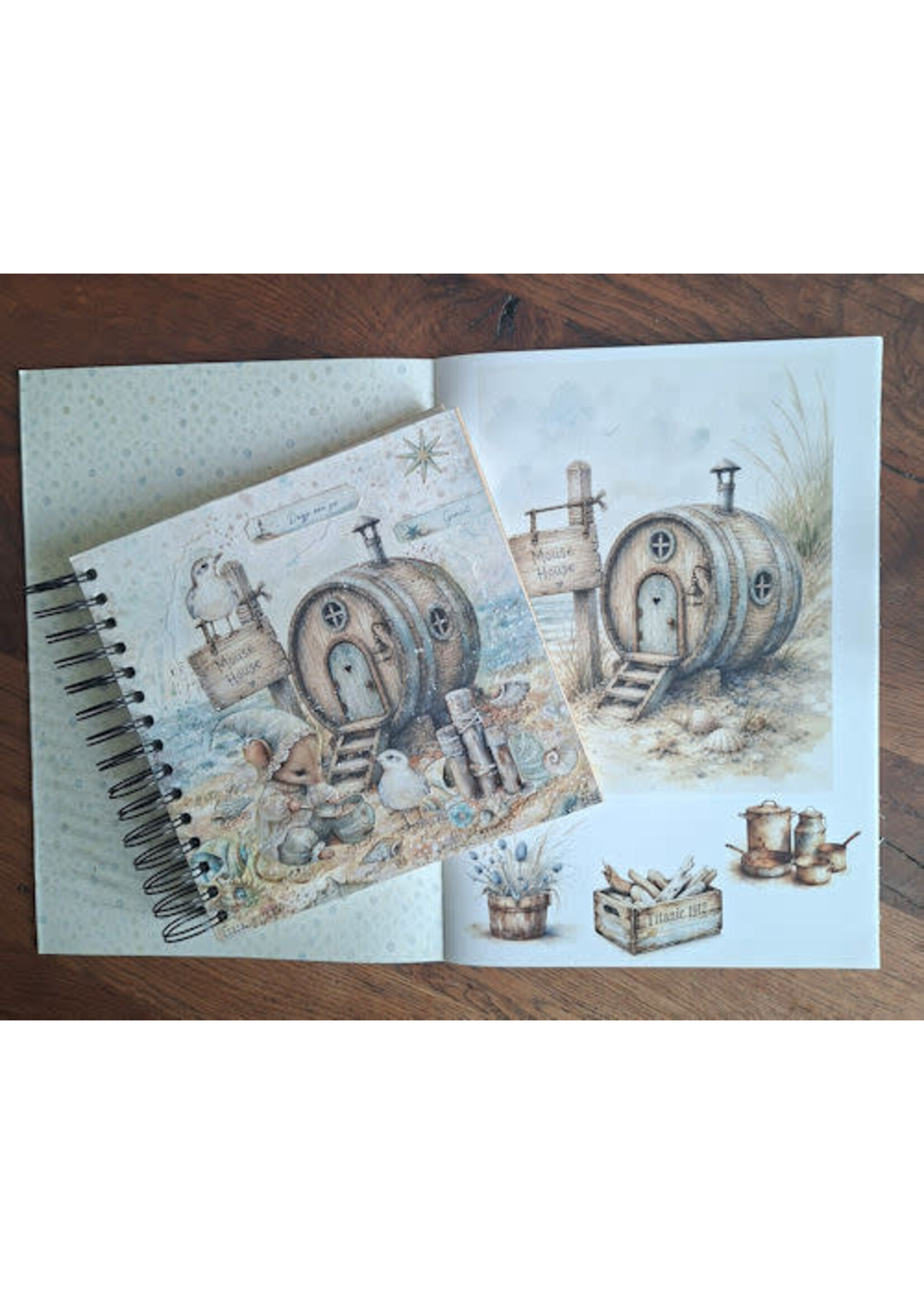 Fairybells Collage boek Zomer strandmuisjes