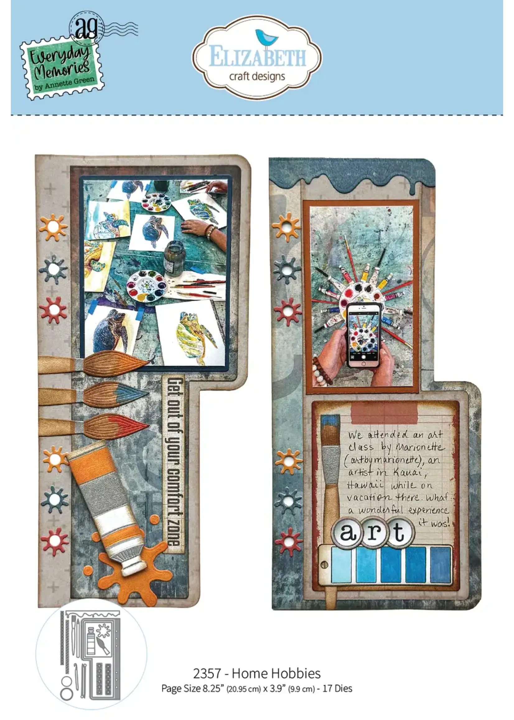 ECD SET 3 juni Deze set bestaat uit: snijmallen 2356 t/m 2361 clearstempels CS452, CSD453/454/455