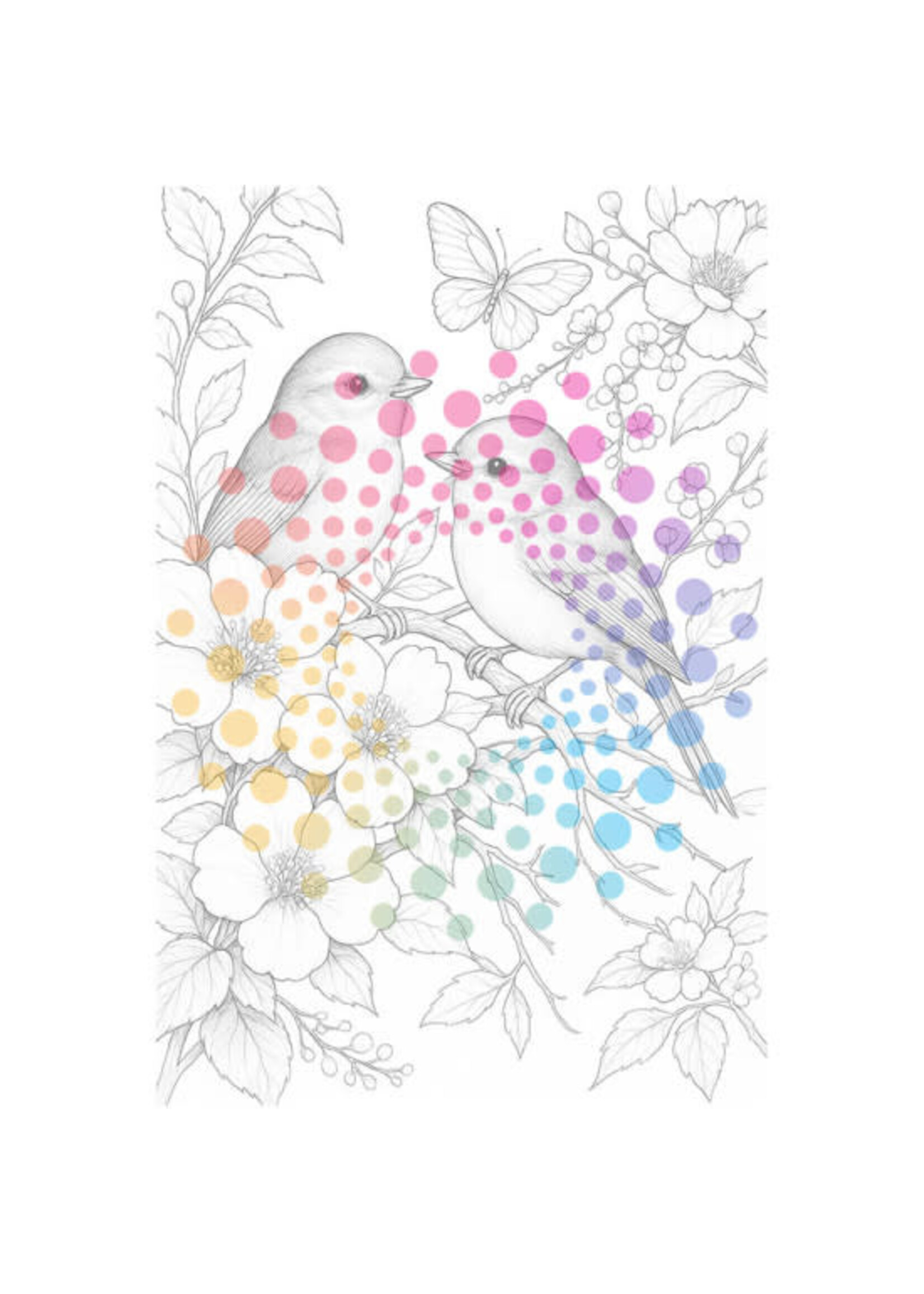 Bloemen & Vogels | Kleurboek voor Volwassenen