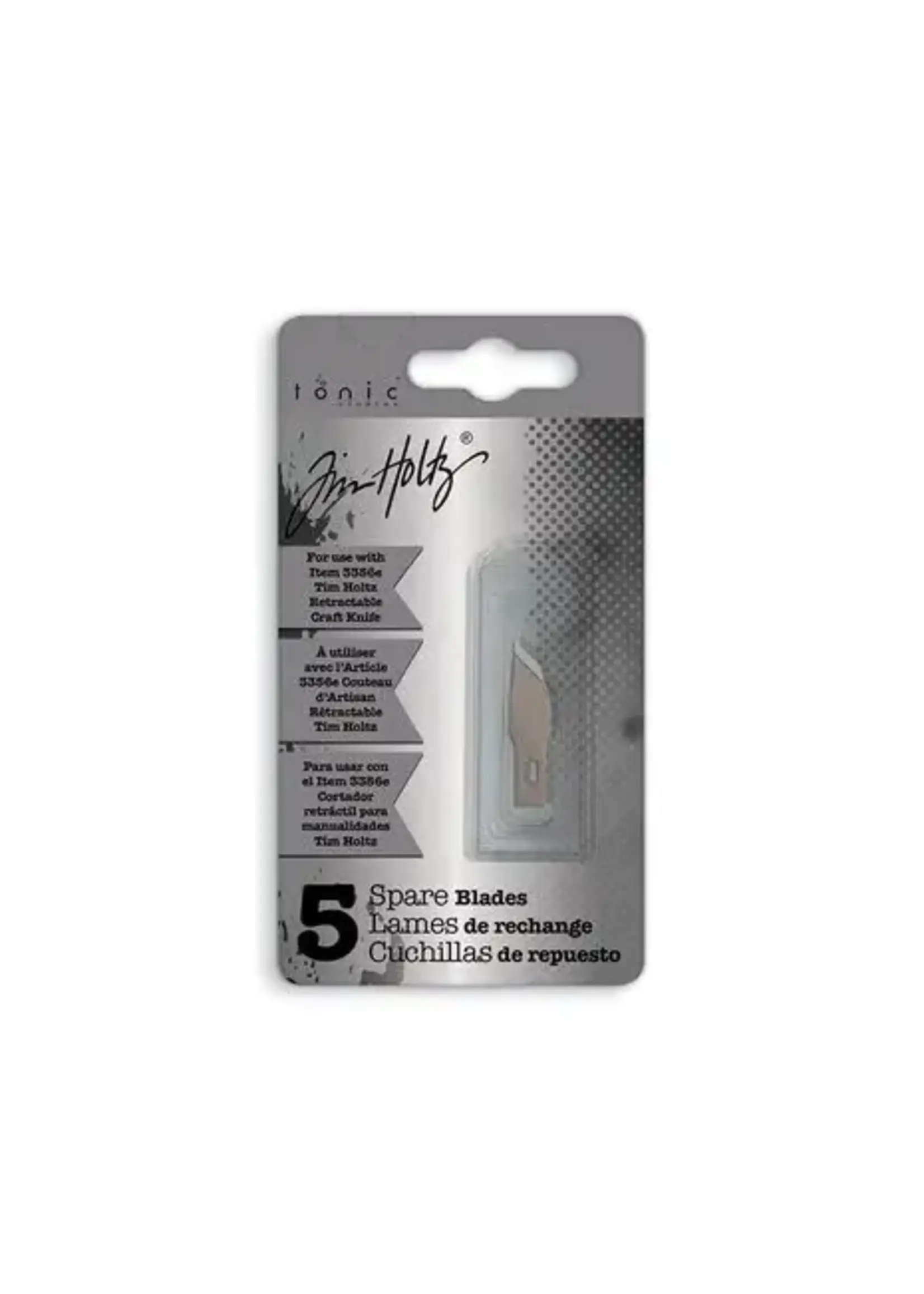 Tim Holtz Retractable Craft Knife Spare Blades - Wide Point (5pcs) (3358E)