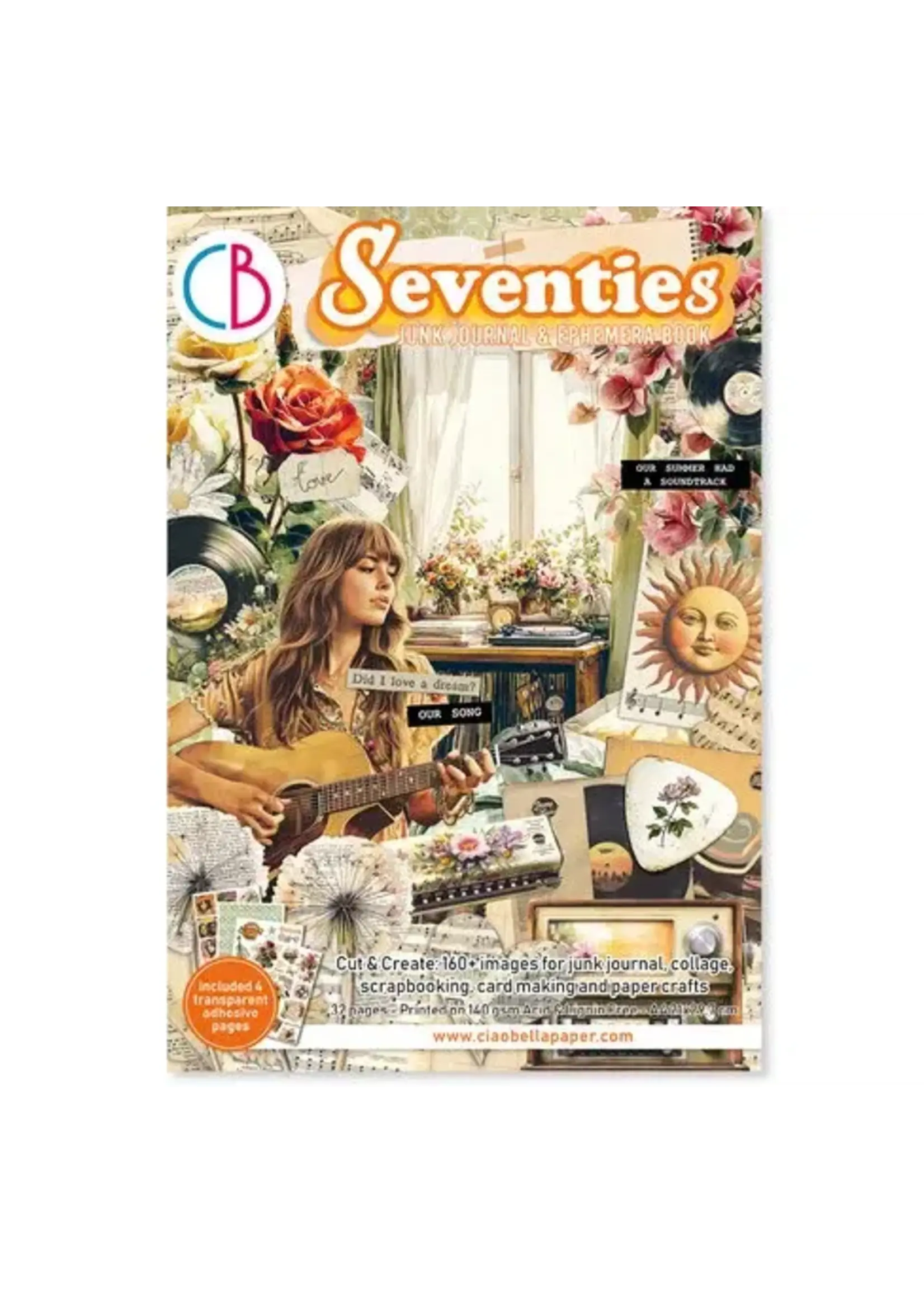 Seventies A4 Junk Journal Ephemera Book (32pcs) (CBB027)