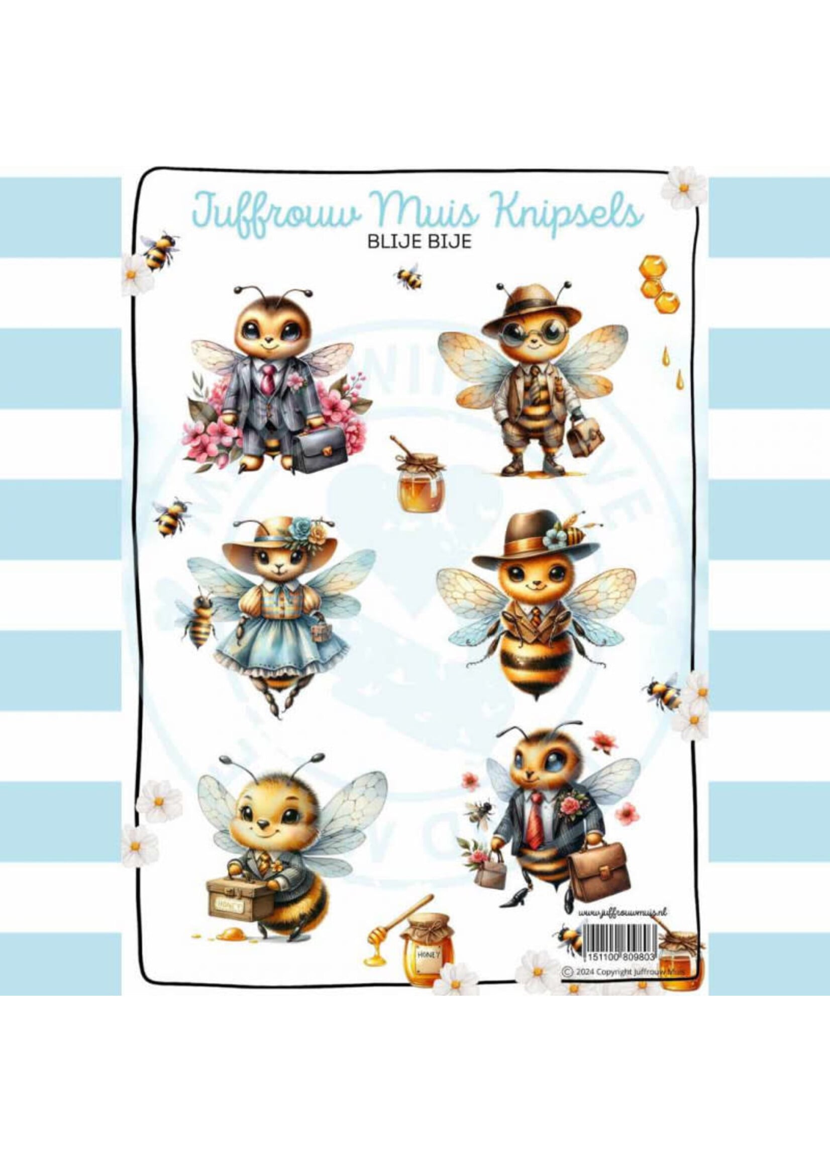 Juffrouw Muis Knipsel - Blije bij