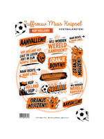 Juffrouw Muis Knipsel - Hup Holland - Voetbalkreten