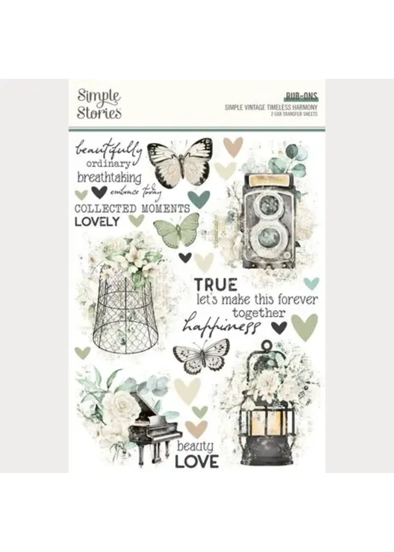 Simple Vintage Timeless Harmony Rub Ons (27029)