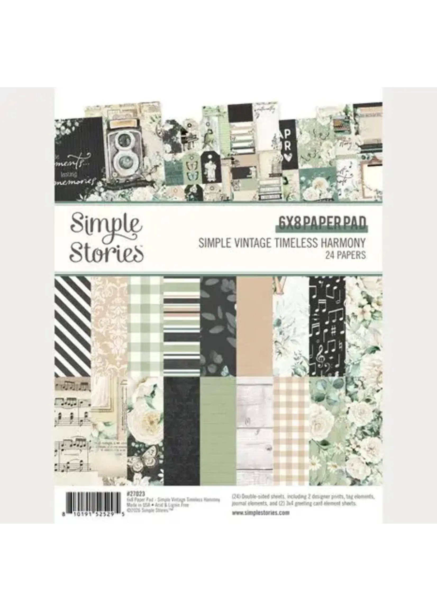 Simple Vintage Timeless Harmony 6x8 Inch Pad (27023)