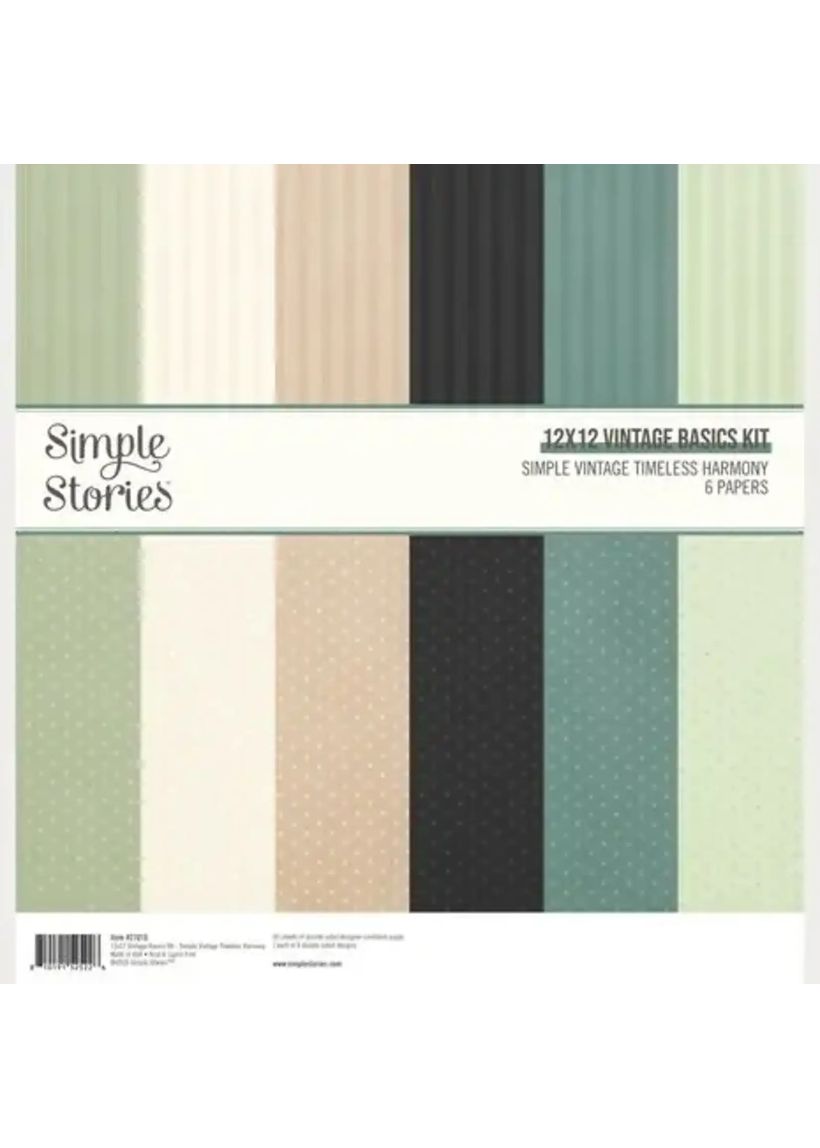 Simple Vintage Timeless Harmony 12x12 Inch Vintage Basics Kit (27016)