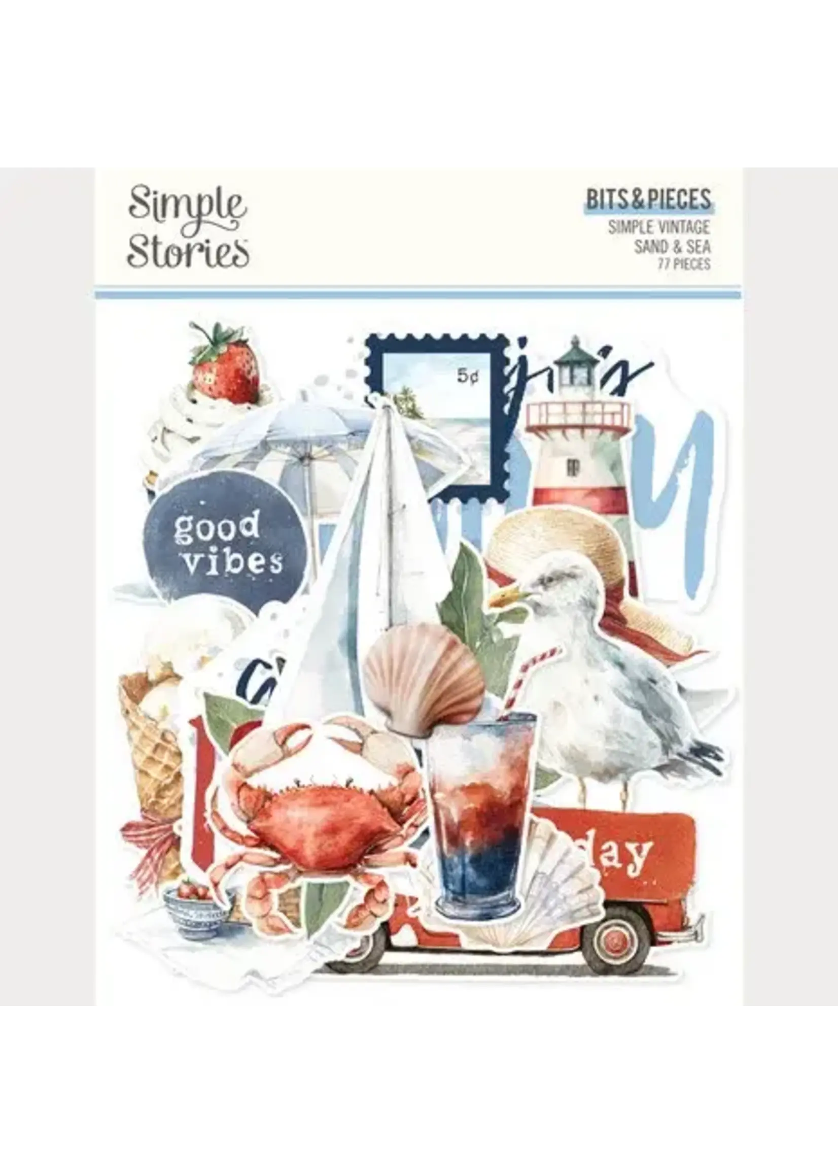 Simple Vintage Sand & Sea Bits & Pieces (26926)