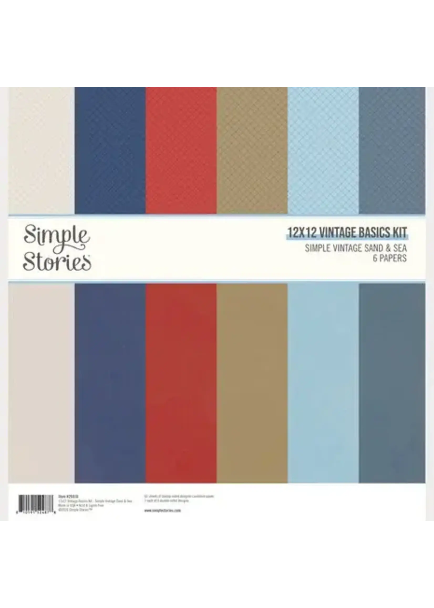 Simple Vintage Sand & Sea 12x12 Inch Vintage Basics Kit (26916)