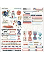 Simple Vintage Sand & Sea Cardstock Stickers Basics (26903)