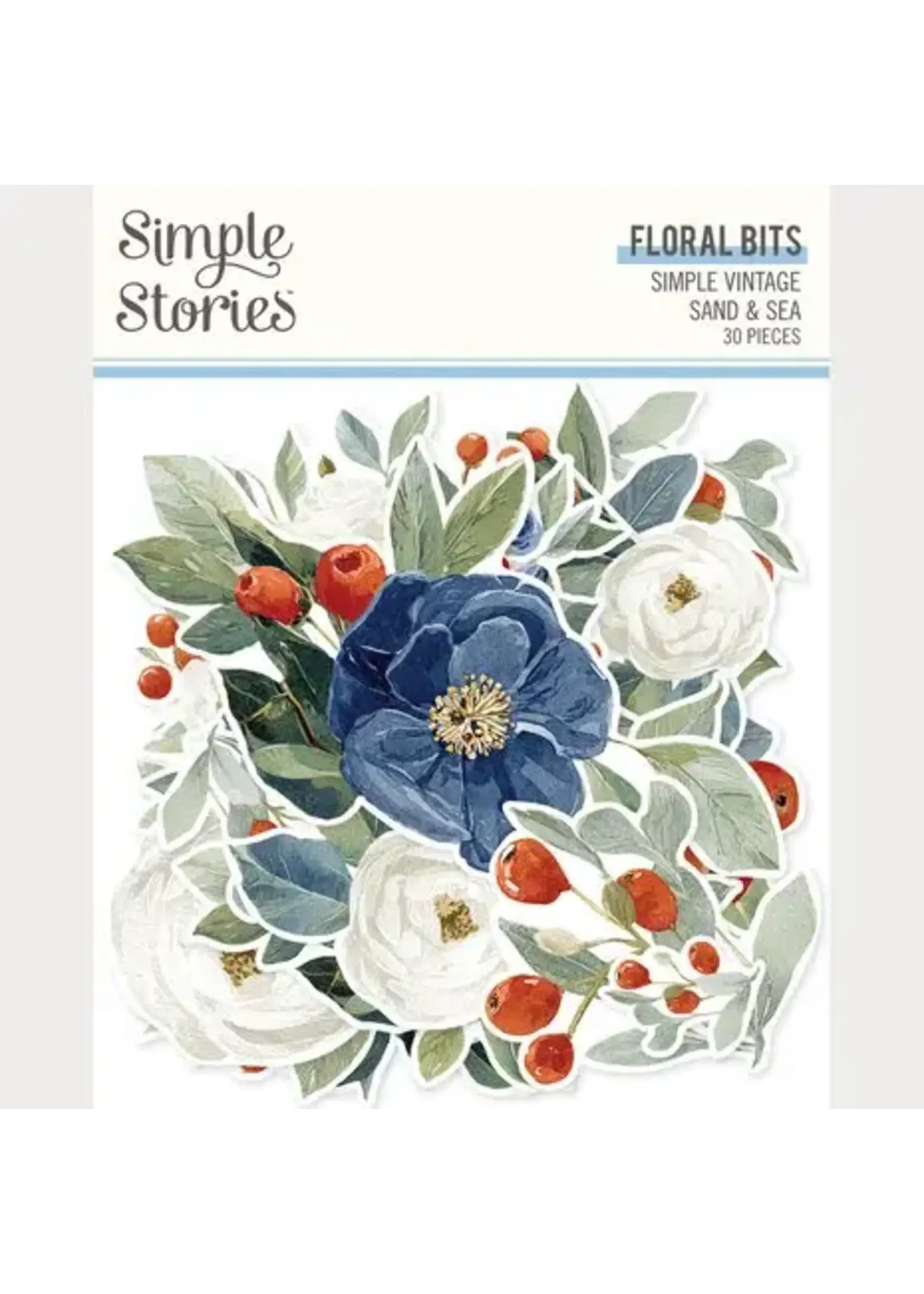 Simple Vintage Sand & Sea Floral Bits & Pieces (26928)