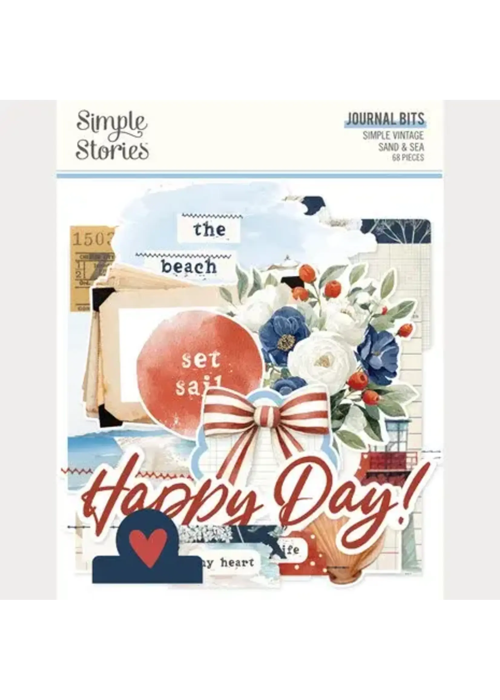Simple Vintage Sand & Sea Journal Bits & Pieces (26927)