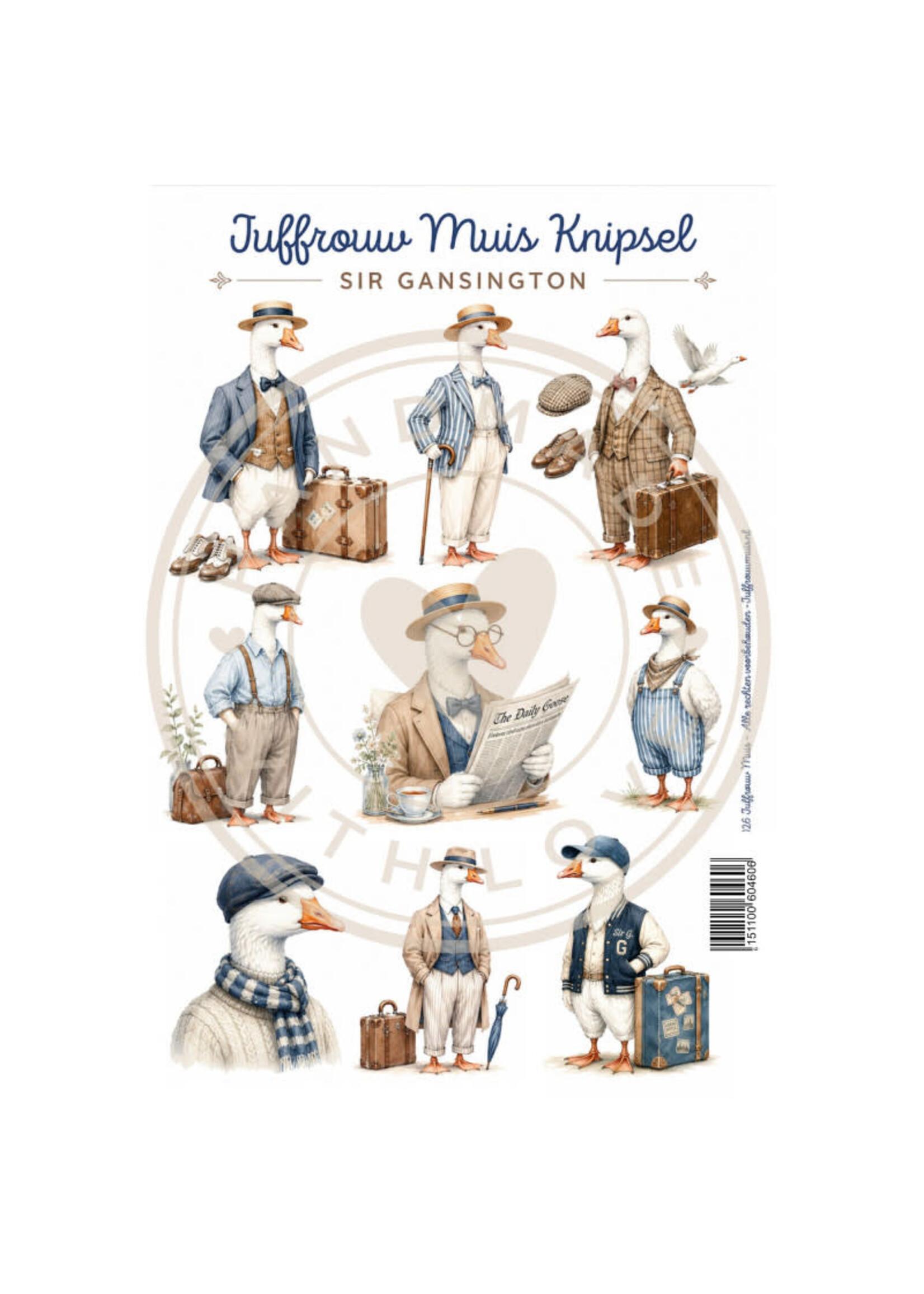 Juffrouw Muis Knipsel - Sir Gansington