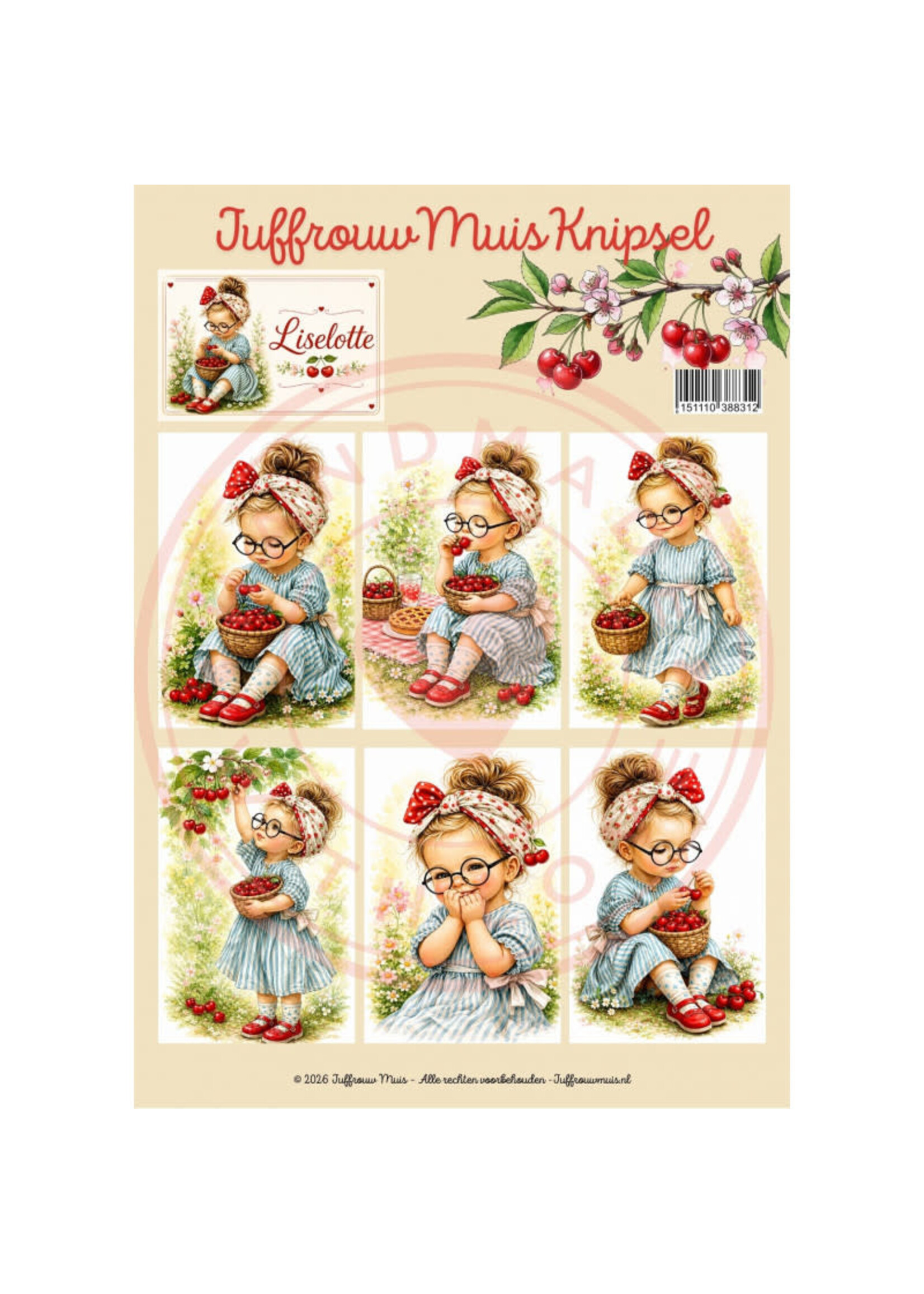 Juffrouw Muis Knipsel - Liselotte