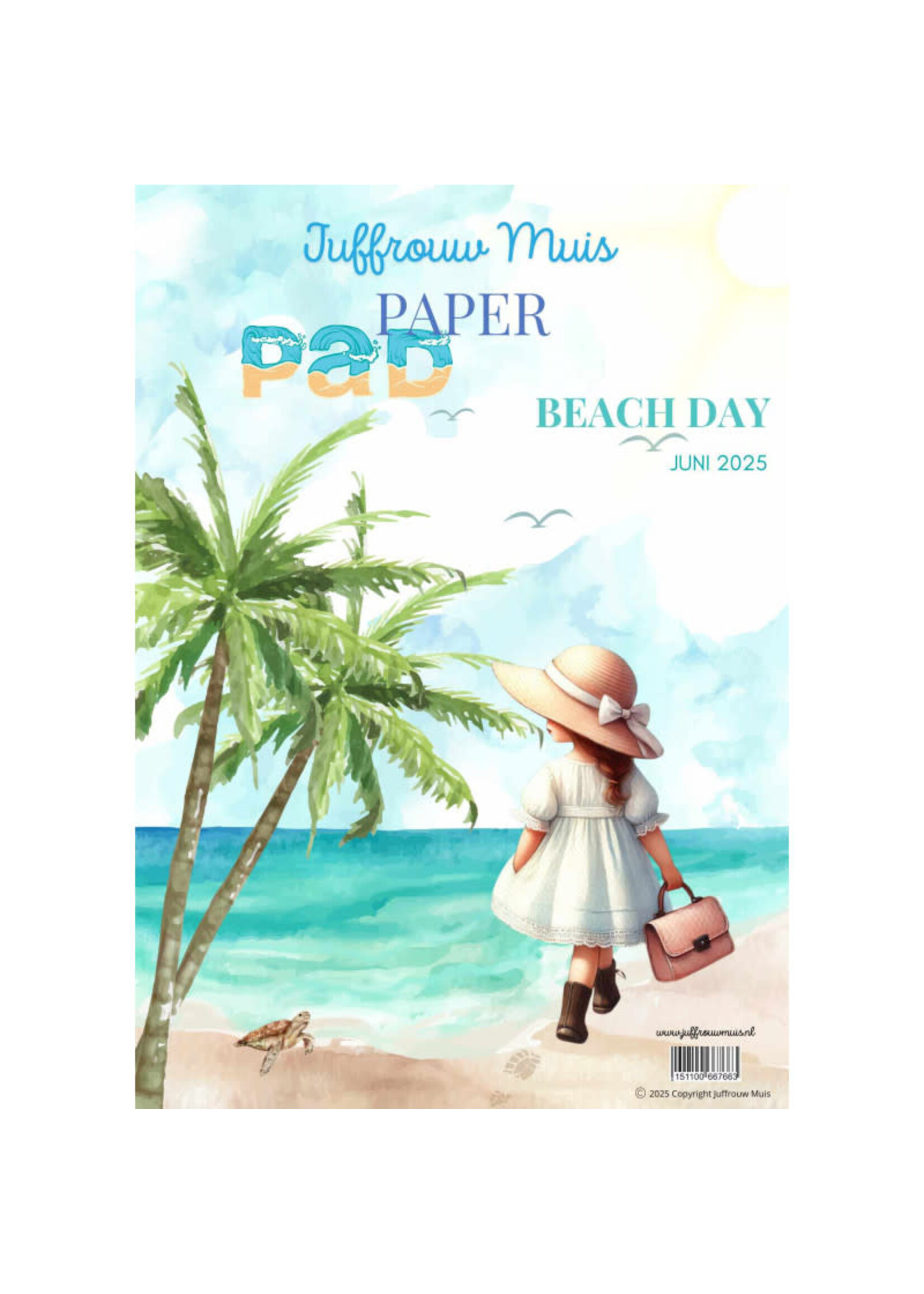 Juffrouw Muis Paperpad - Beach Day